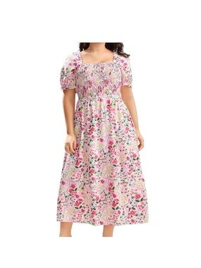 NWT BLOOMCHIC Women's Plus-Size Floral Maxi Dress - size 30/6XL